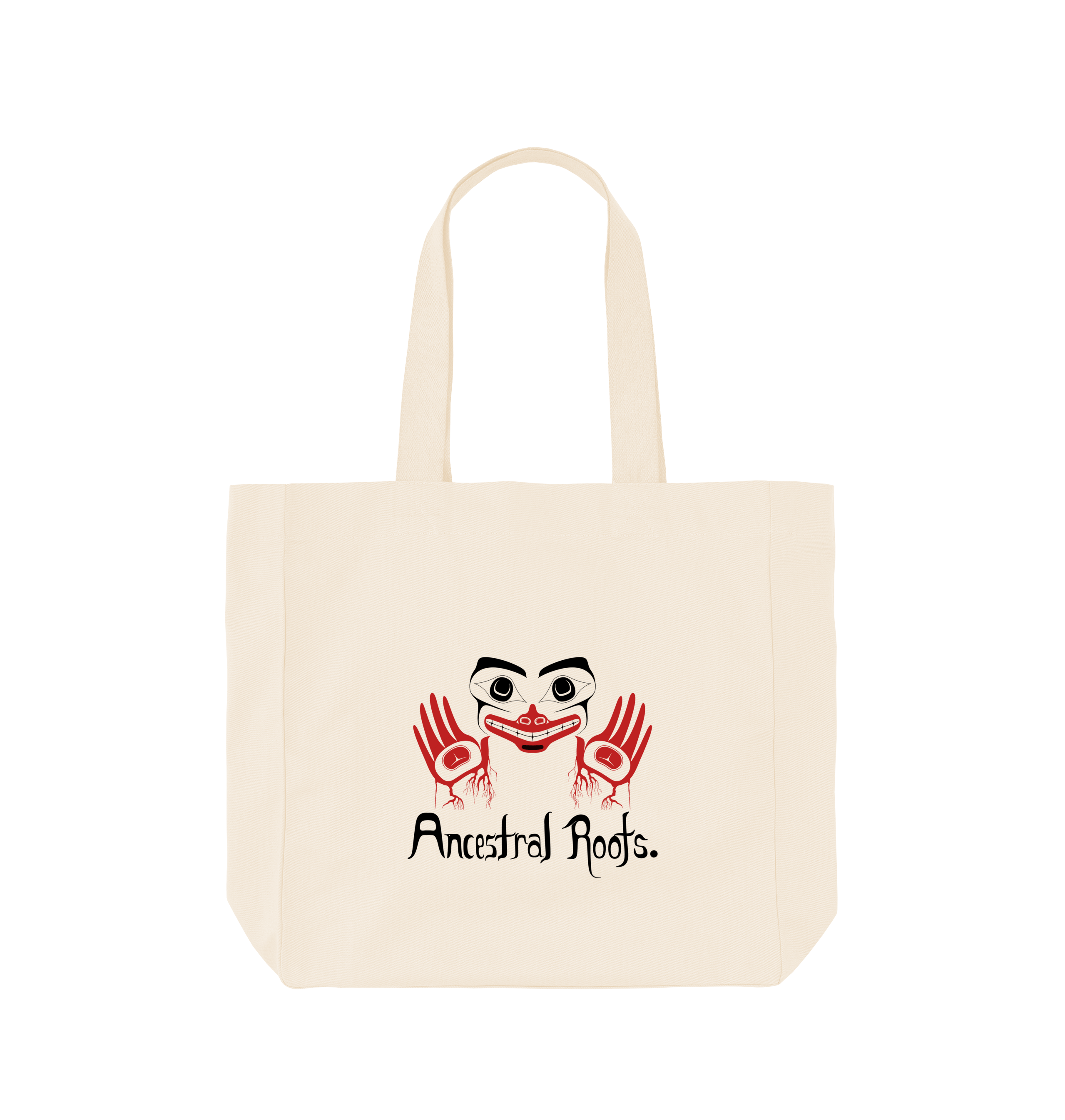Natural Printed Bag Back
