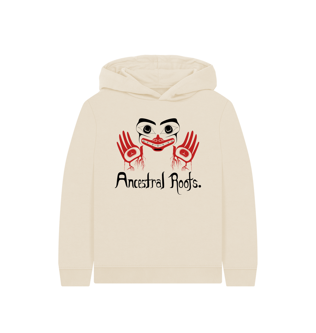 Oat Printed Kids Hoodie Front