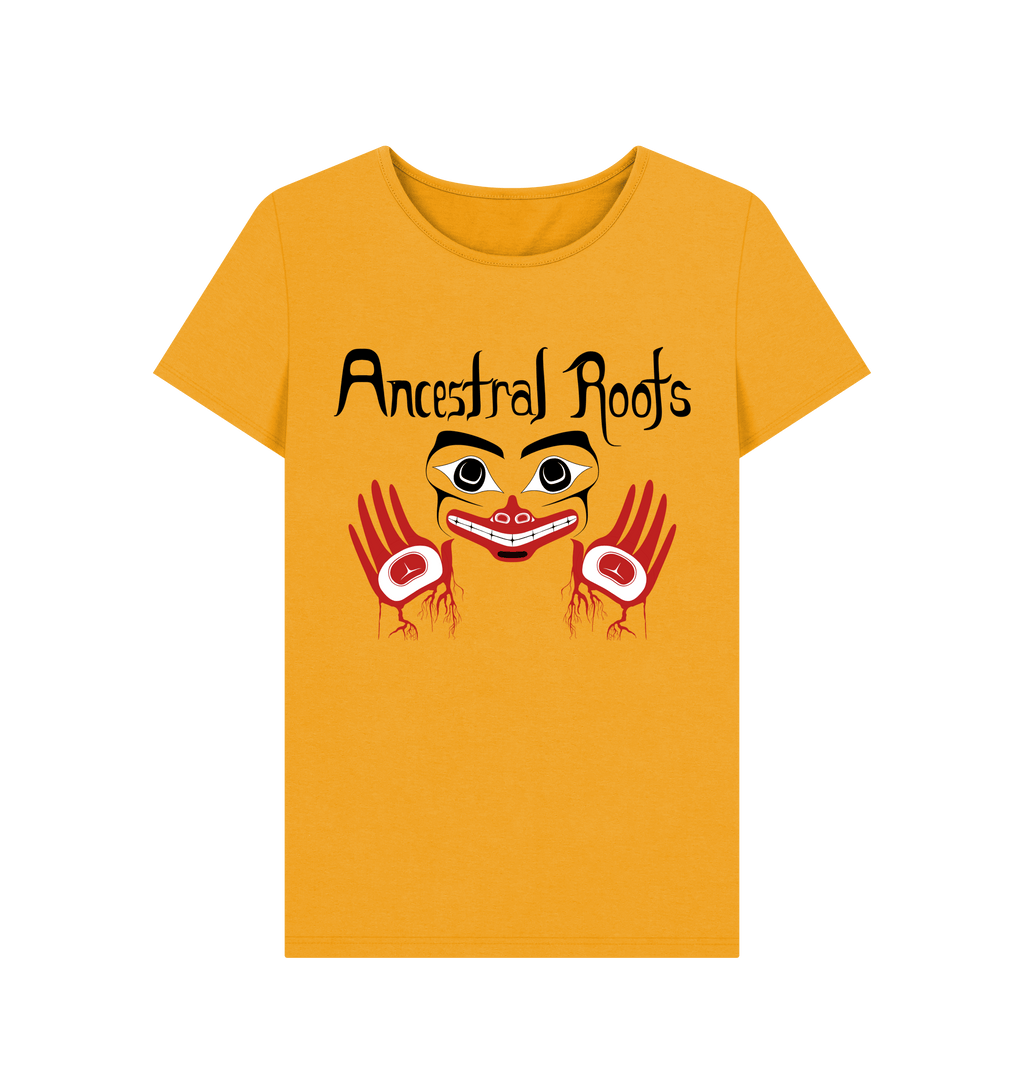 Mustard Printed T-shirt Front