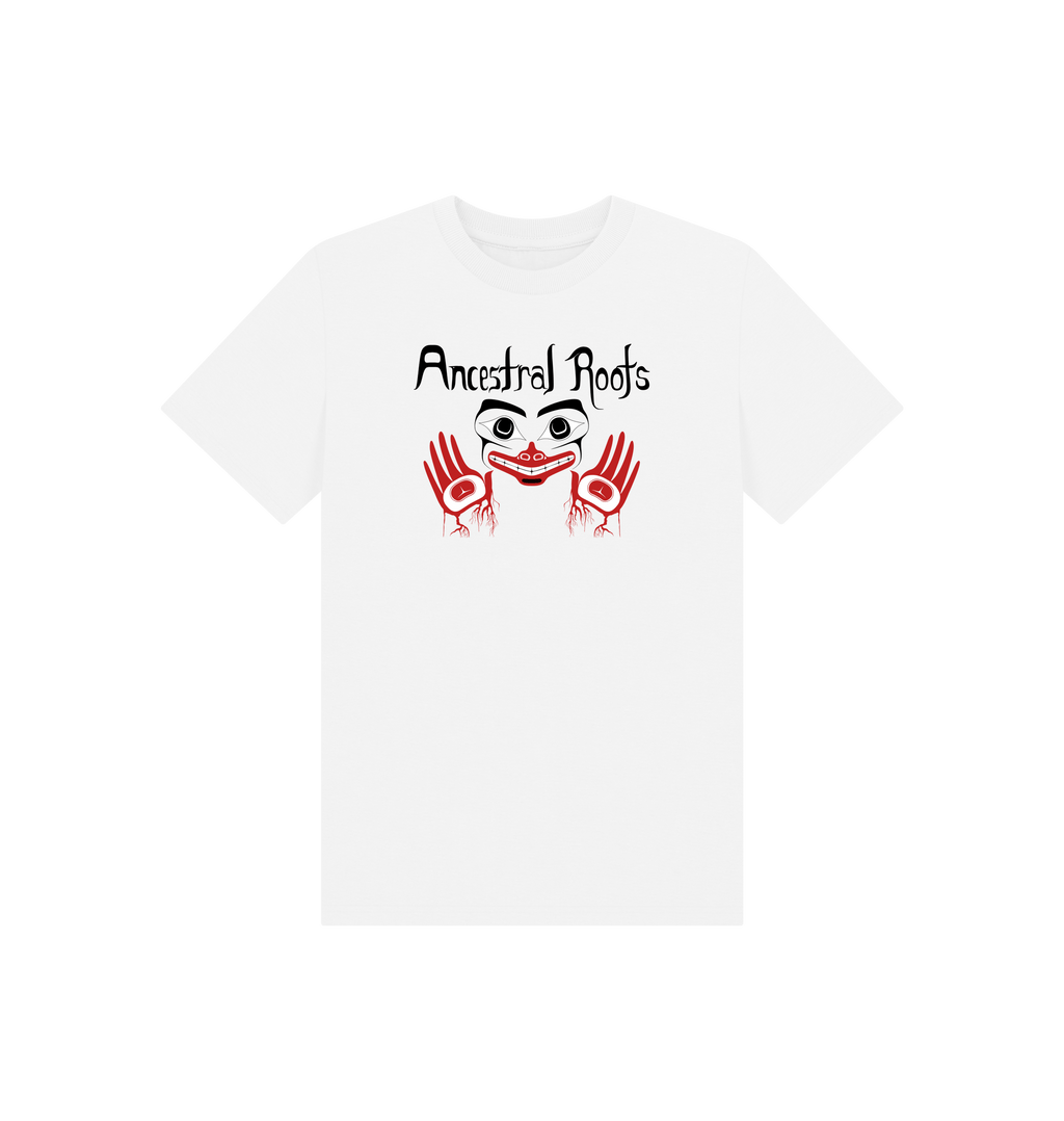 White Printed Kids T-Shirt Front