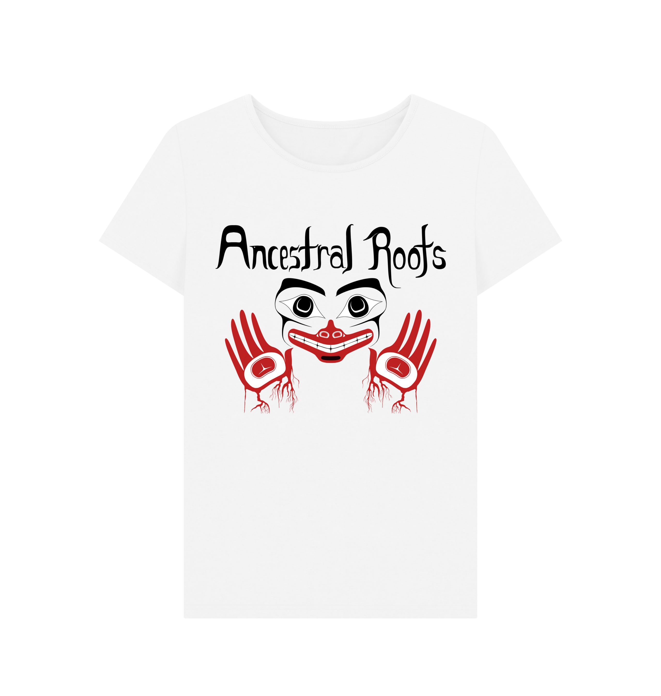 White Printed T-shirt Front