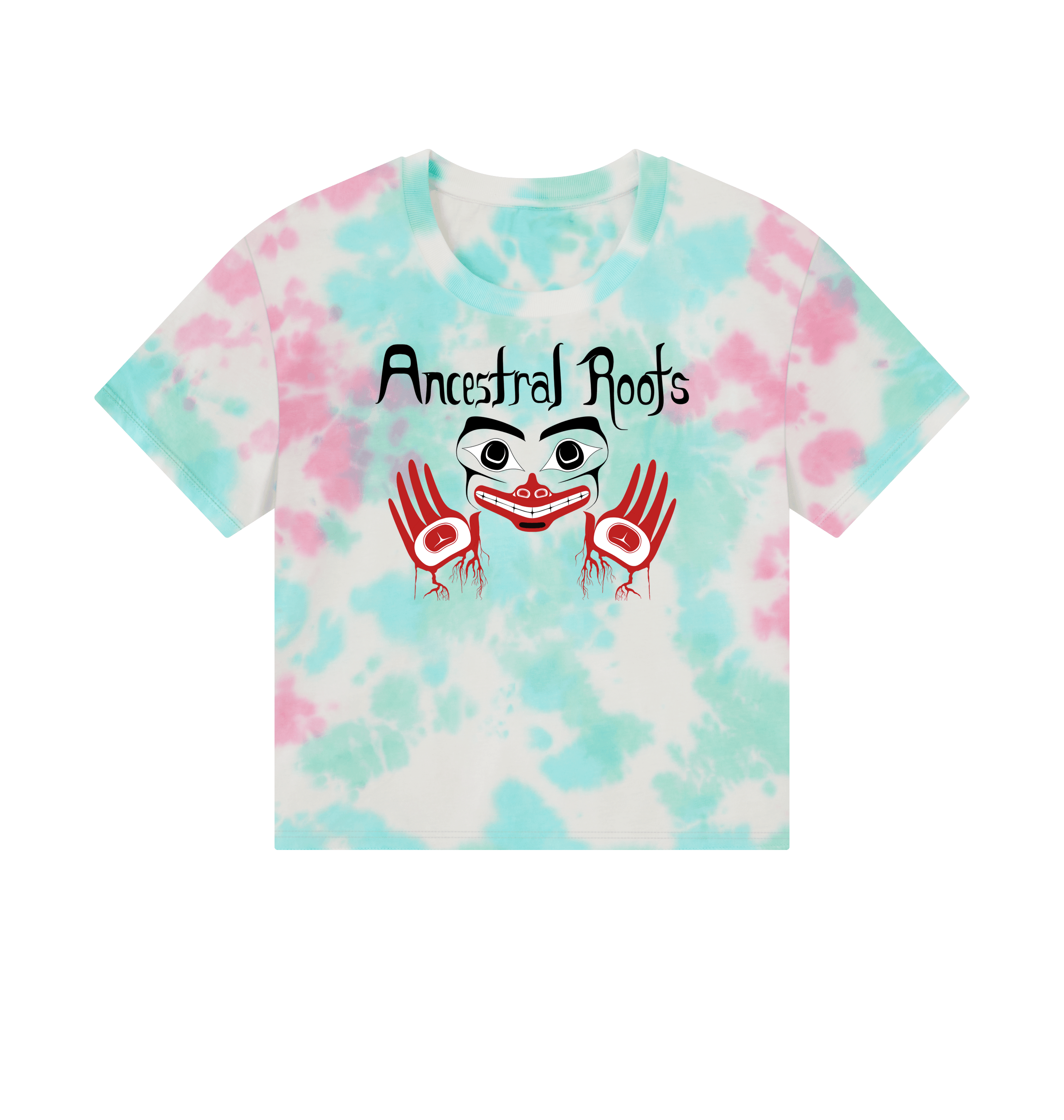 Pastel Tie Dye Printed T-shirt Front