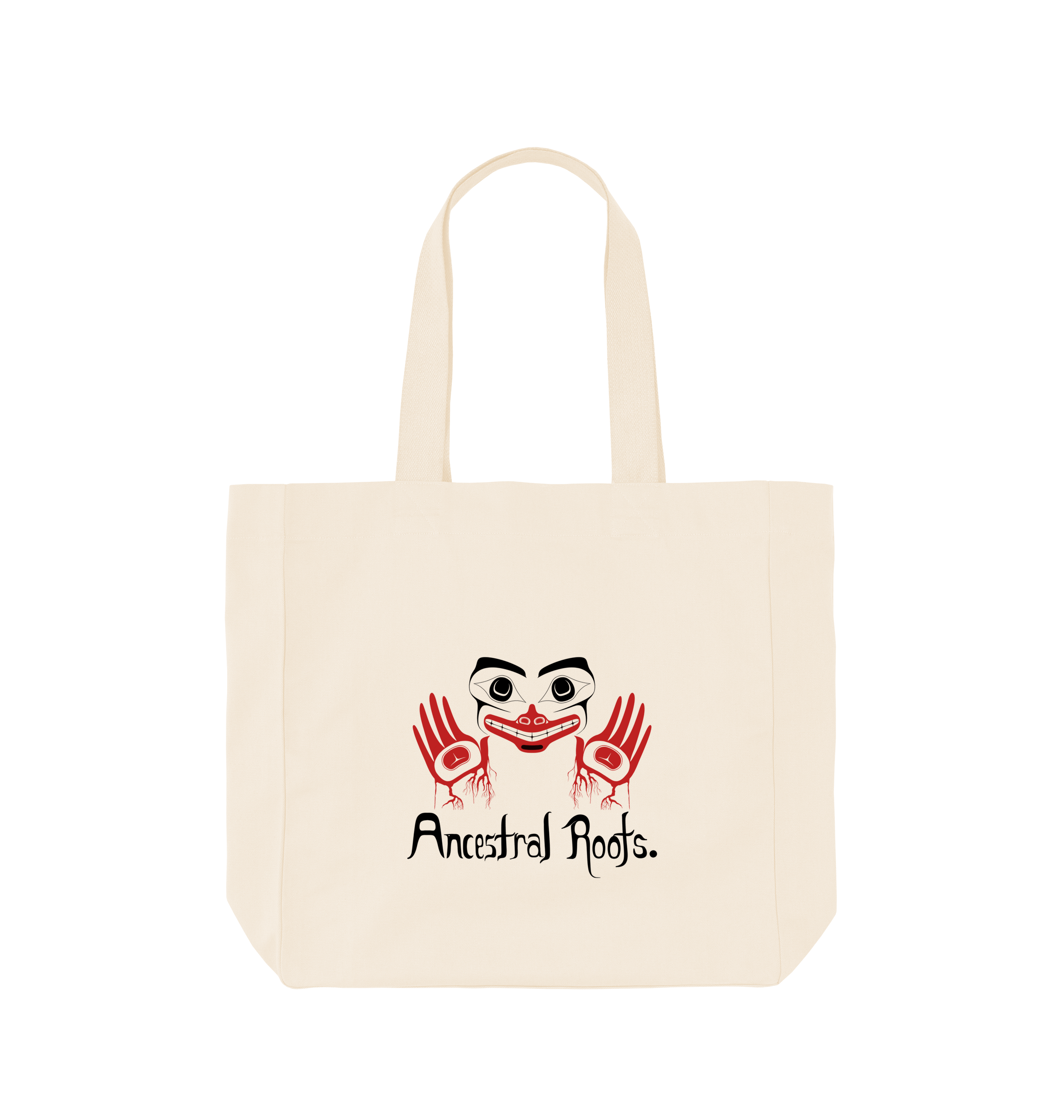 Natural Printed Bag Front