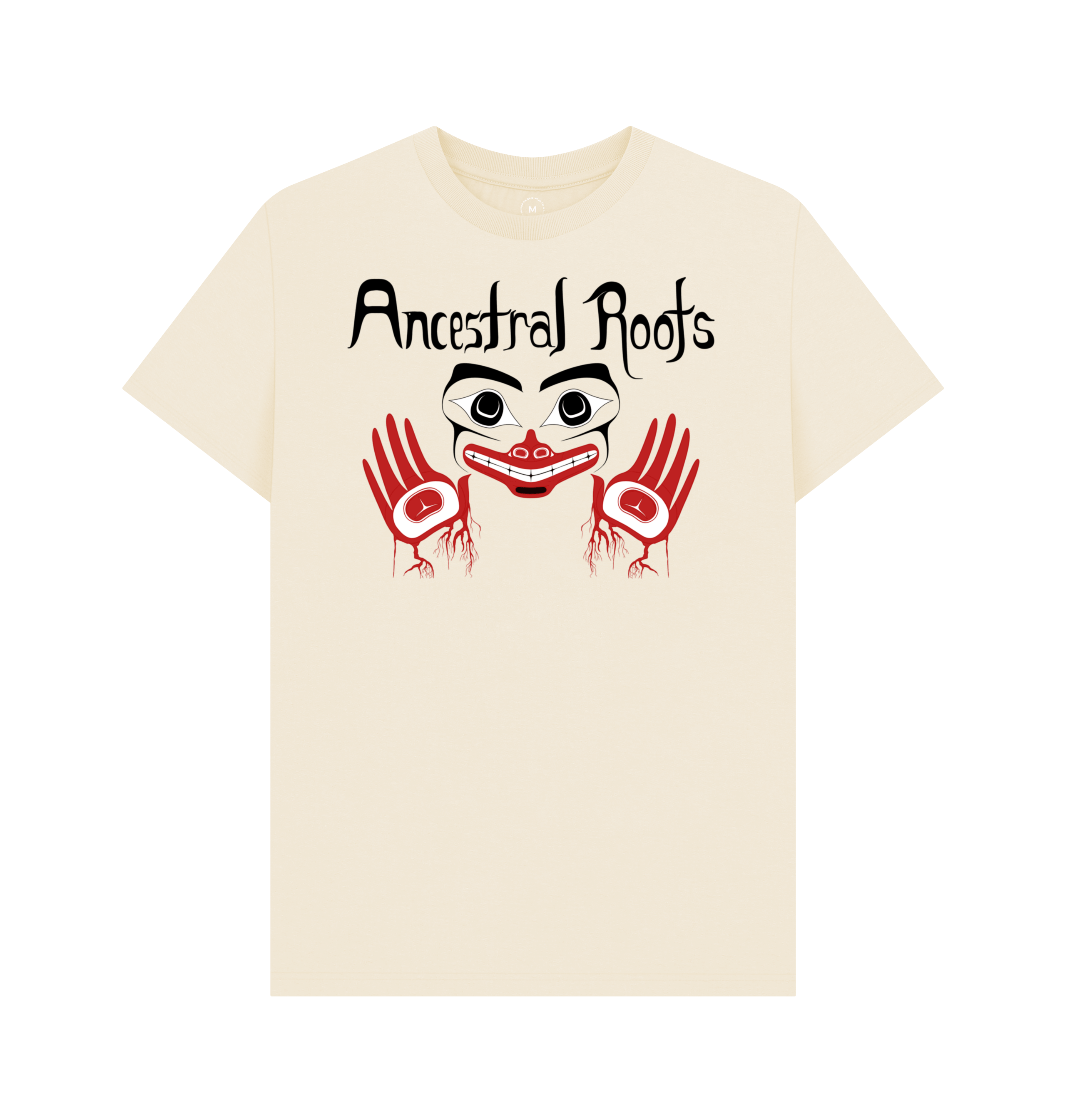 Natural Recycled Printed T-Shirt Front