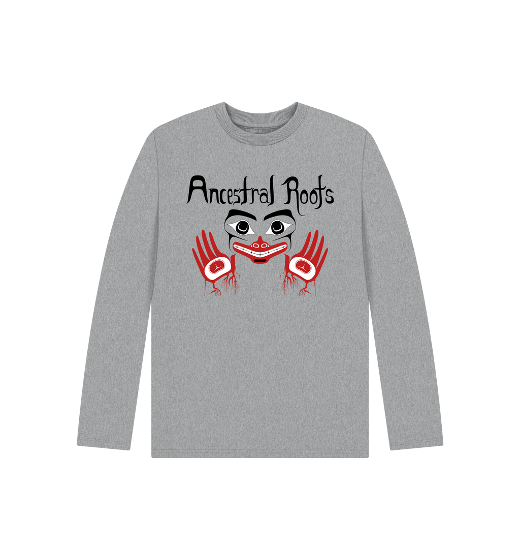Athletic Grey Printed Kids T-Shirt Front