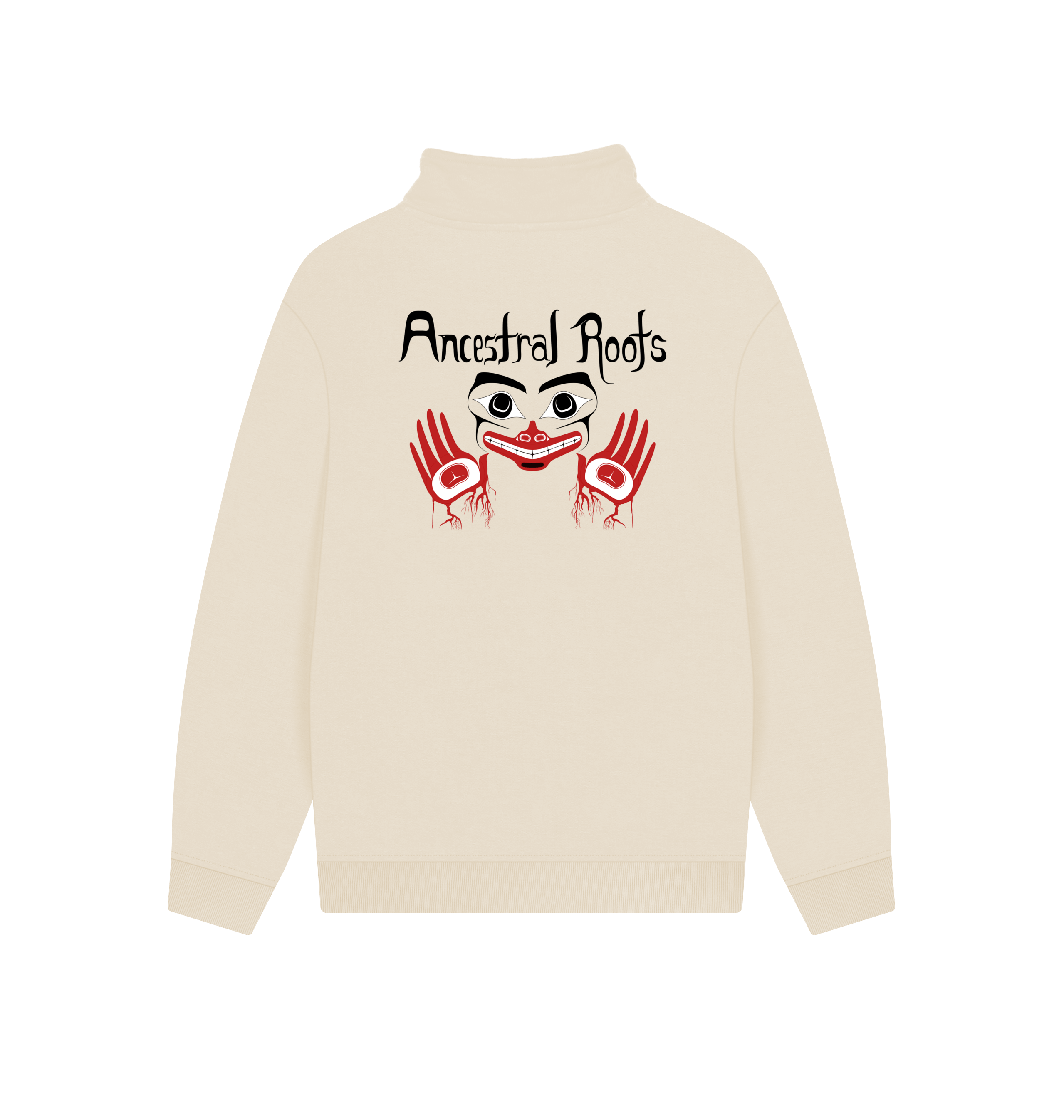 Oat Printed Sweater Back