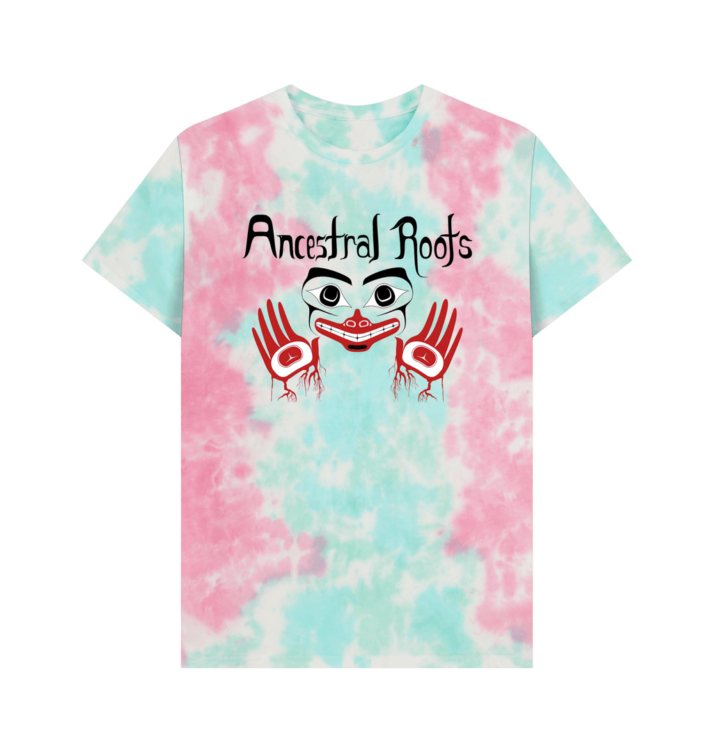 Pastel Tie Dye Printed Premium T-Shirt Front
