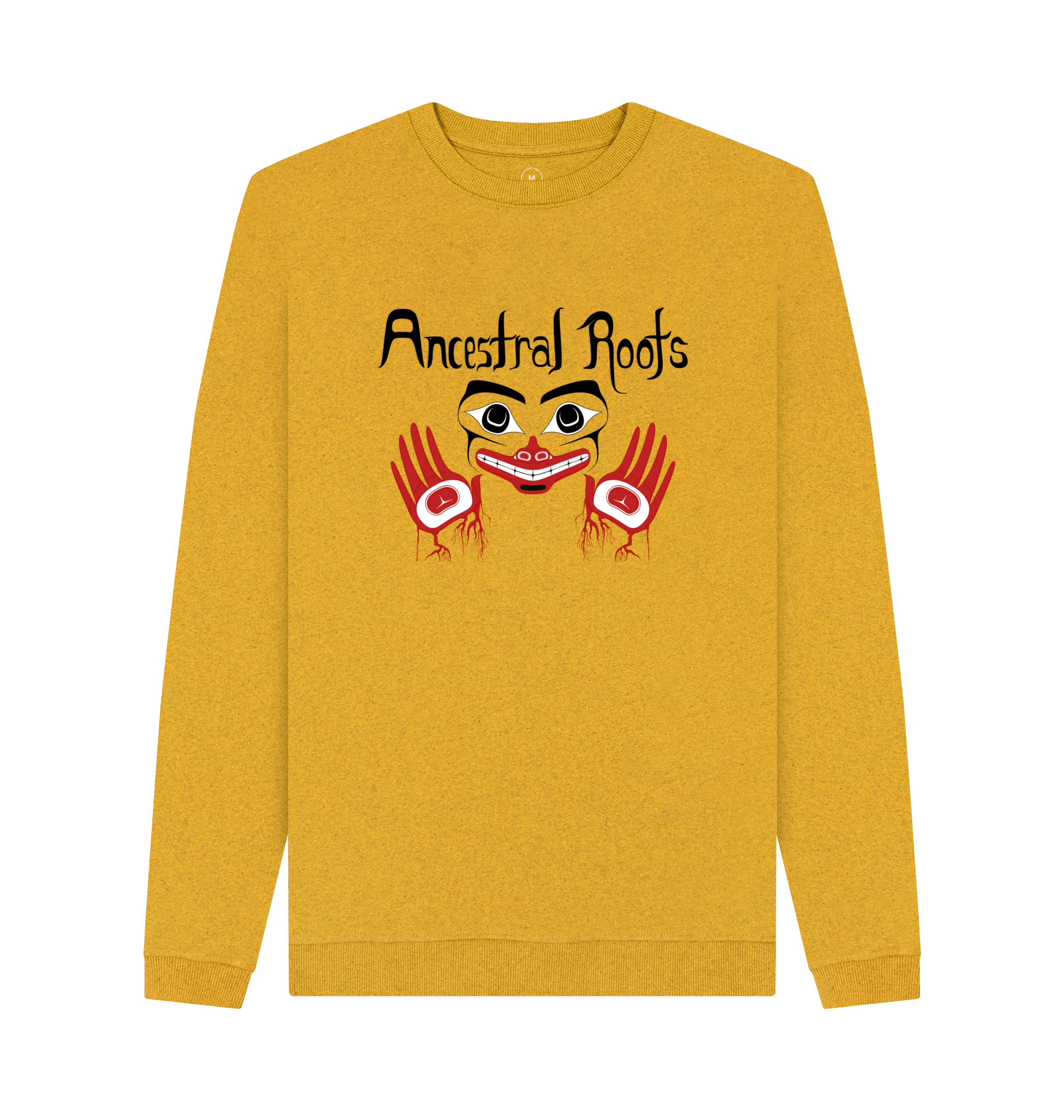 Sunflower Yellow Recycled Printed Sweater Front