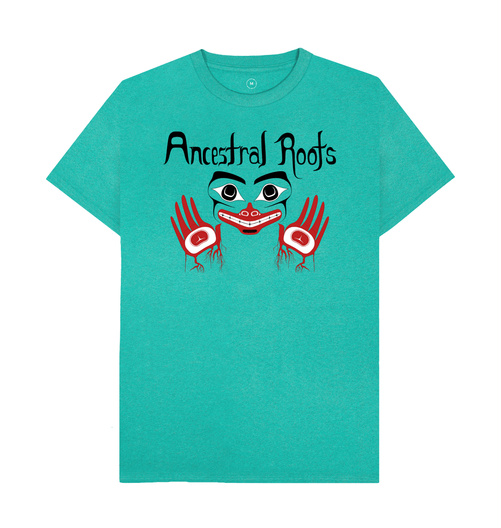 Seagrass Green Recycled Printed T-Shirt Front