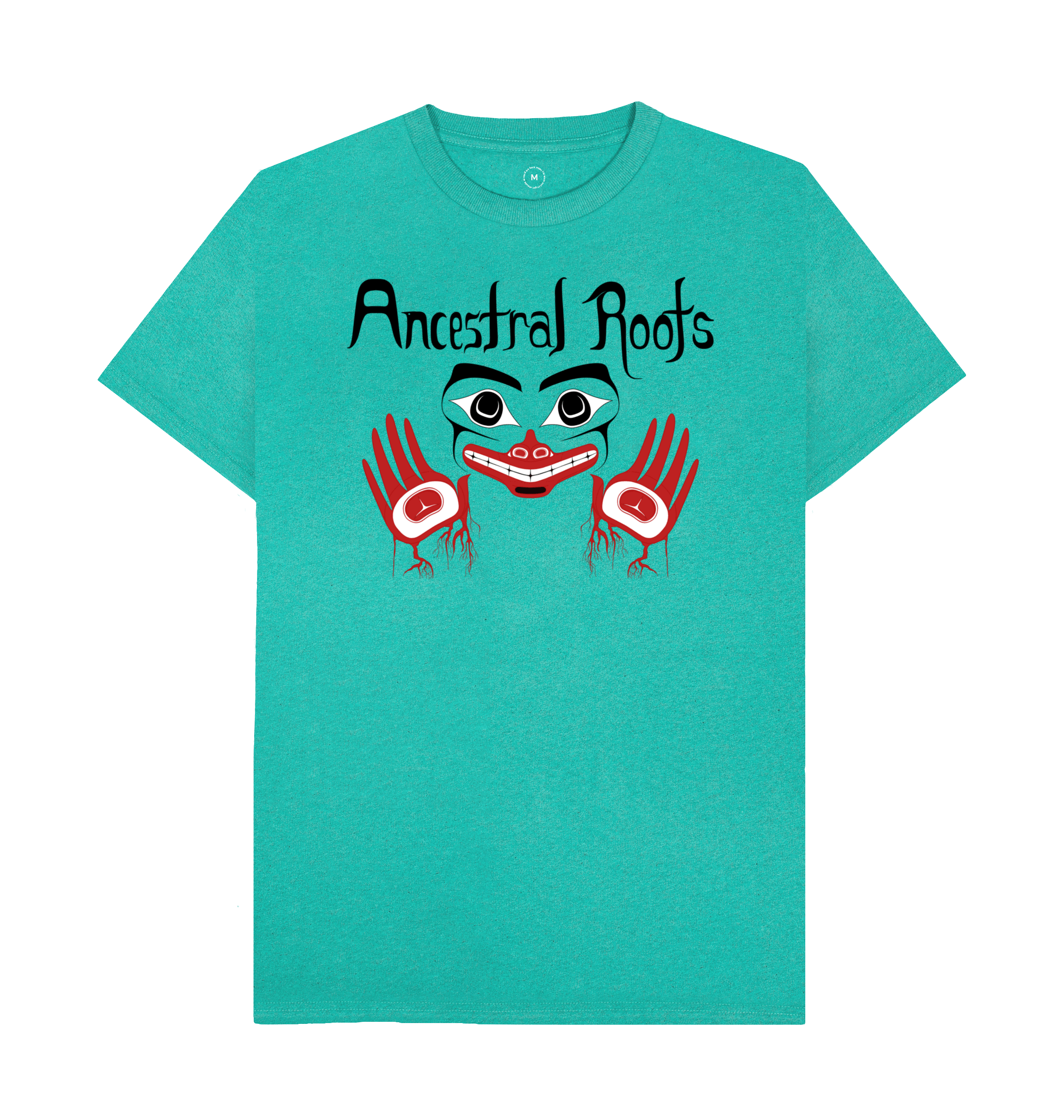 Seagrass Green Recycled Printed T-Shirt Front