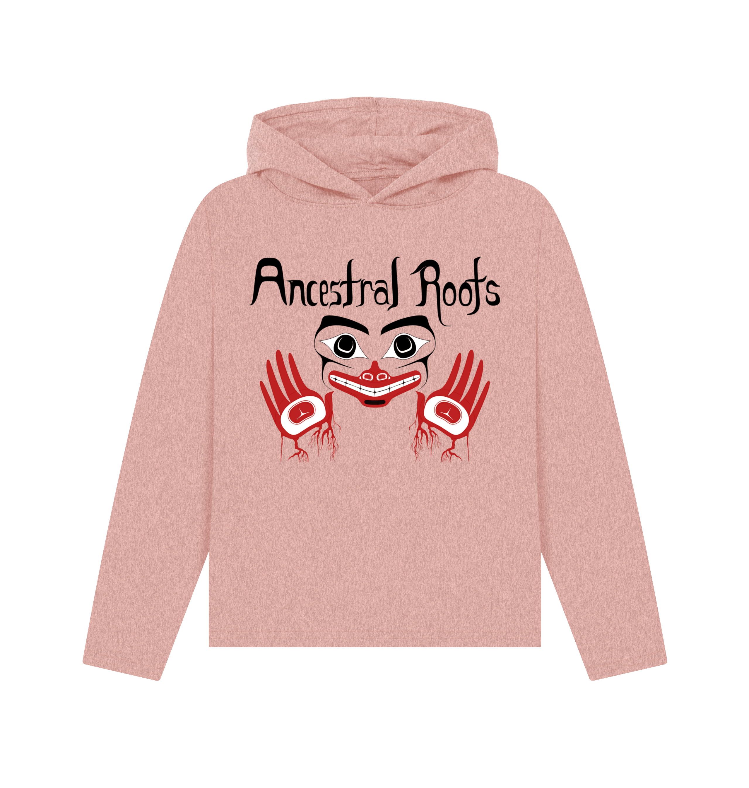 Sunset Pink Recycled Hoody Front