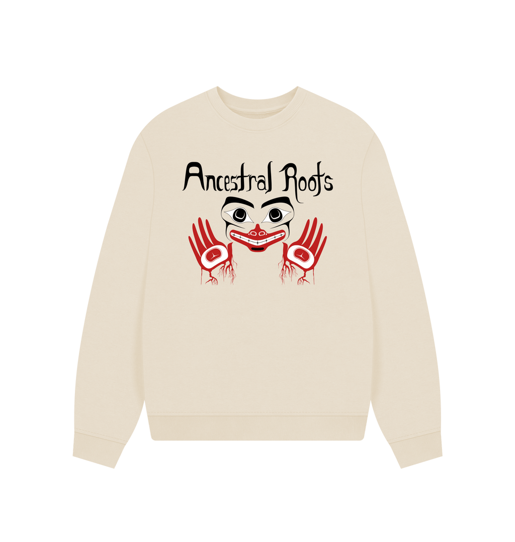 Oat Printed Sweater Front