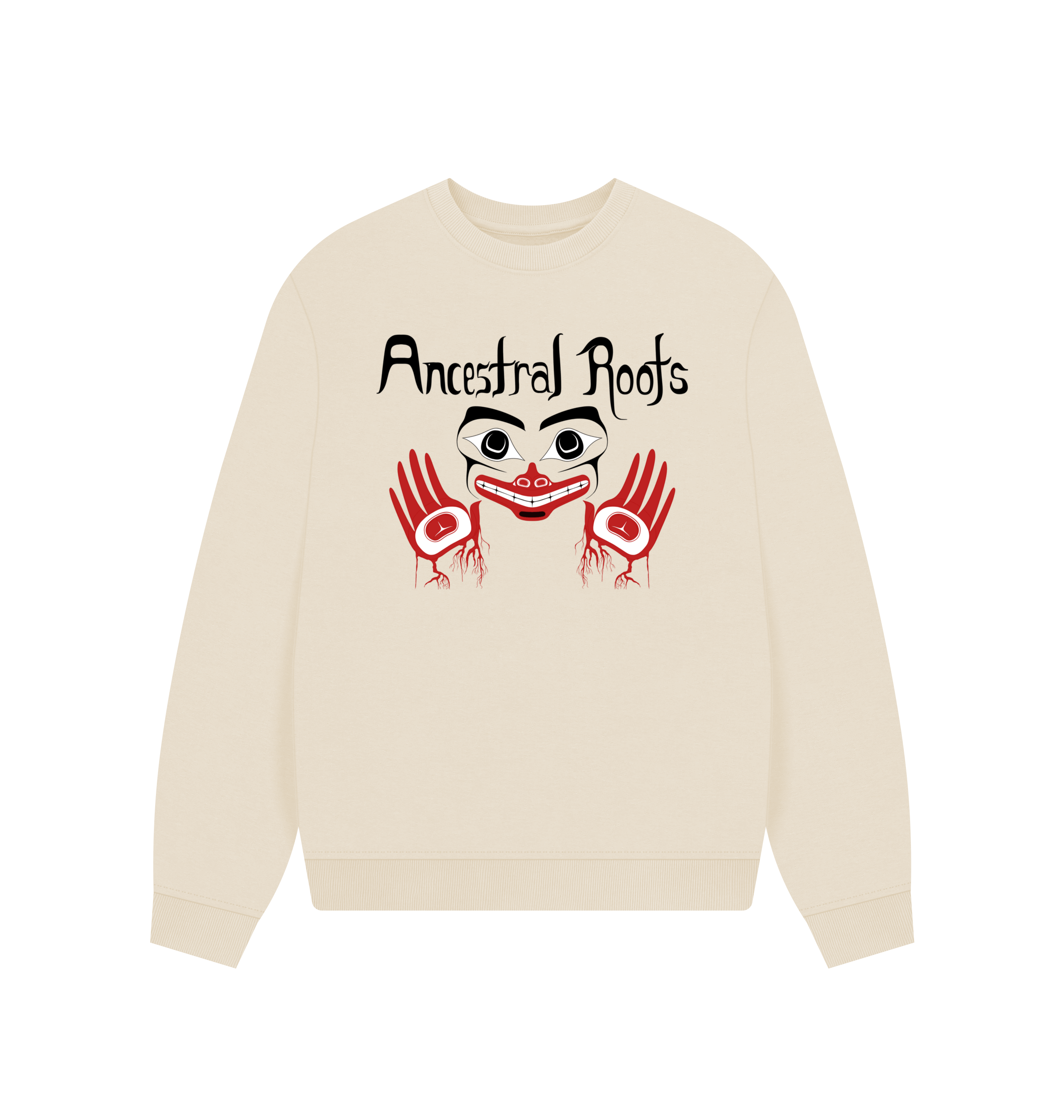 Oat Printed Sweater Front