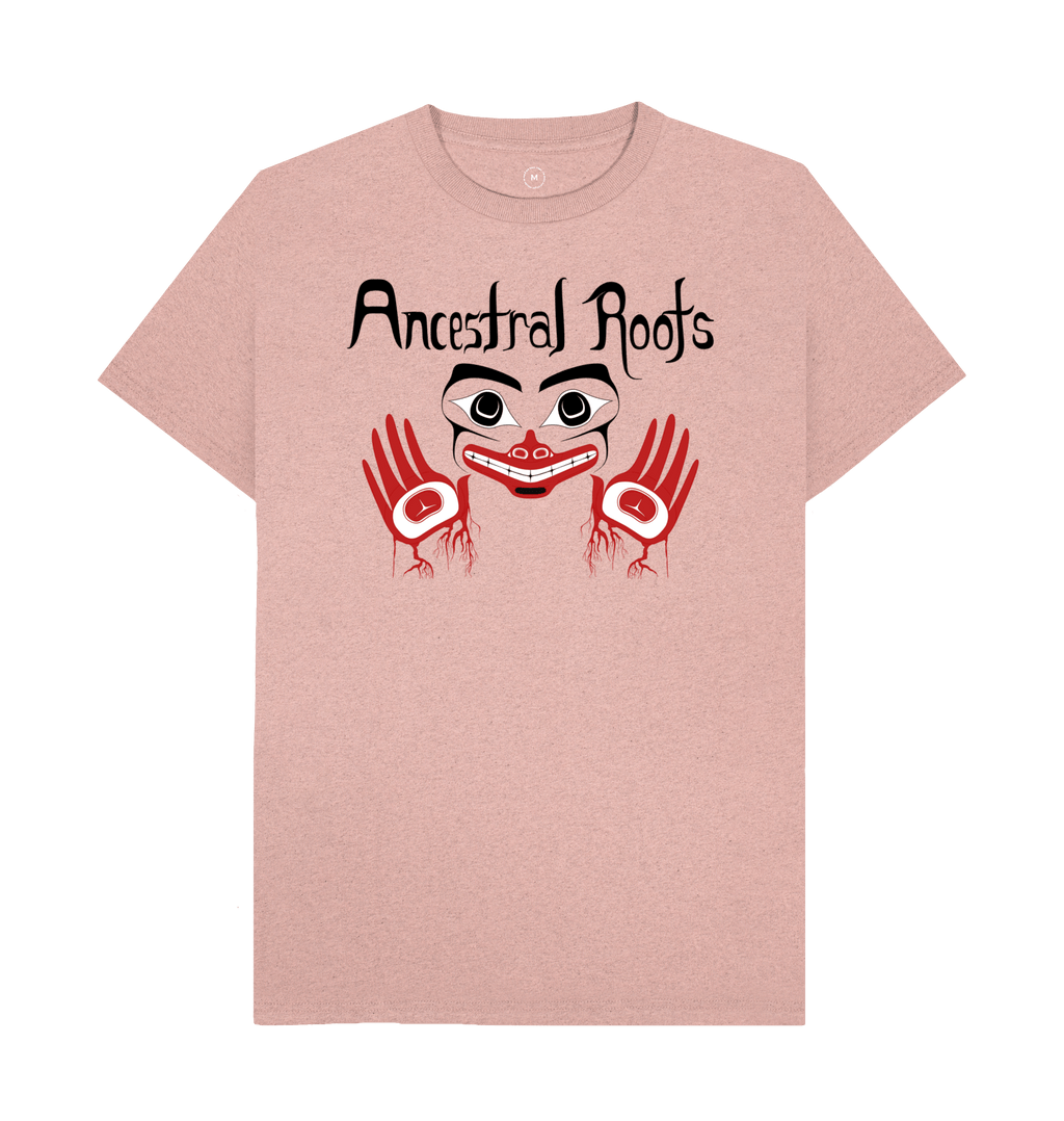 Sunset Pink Recycled Printed T-Shirt Front