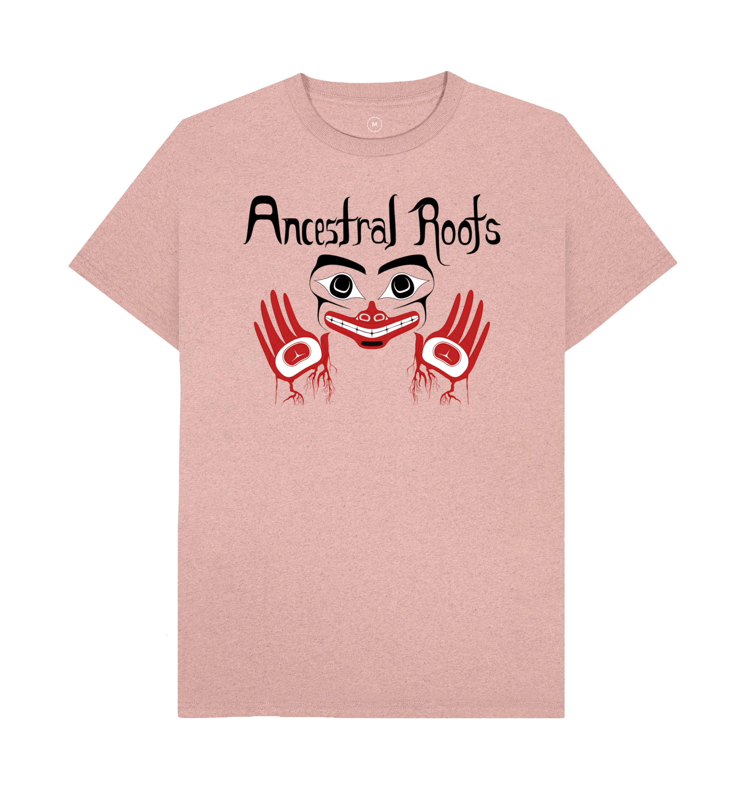 Sunset Pink Recycled Printed T-Shirt Front