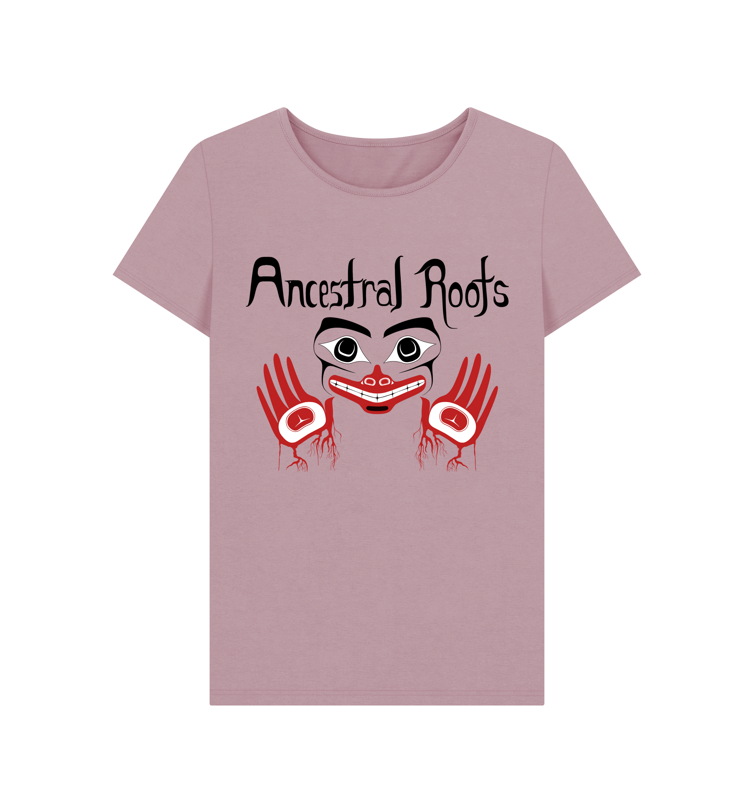 Mauve Printed T-shirt Front