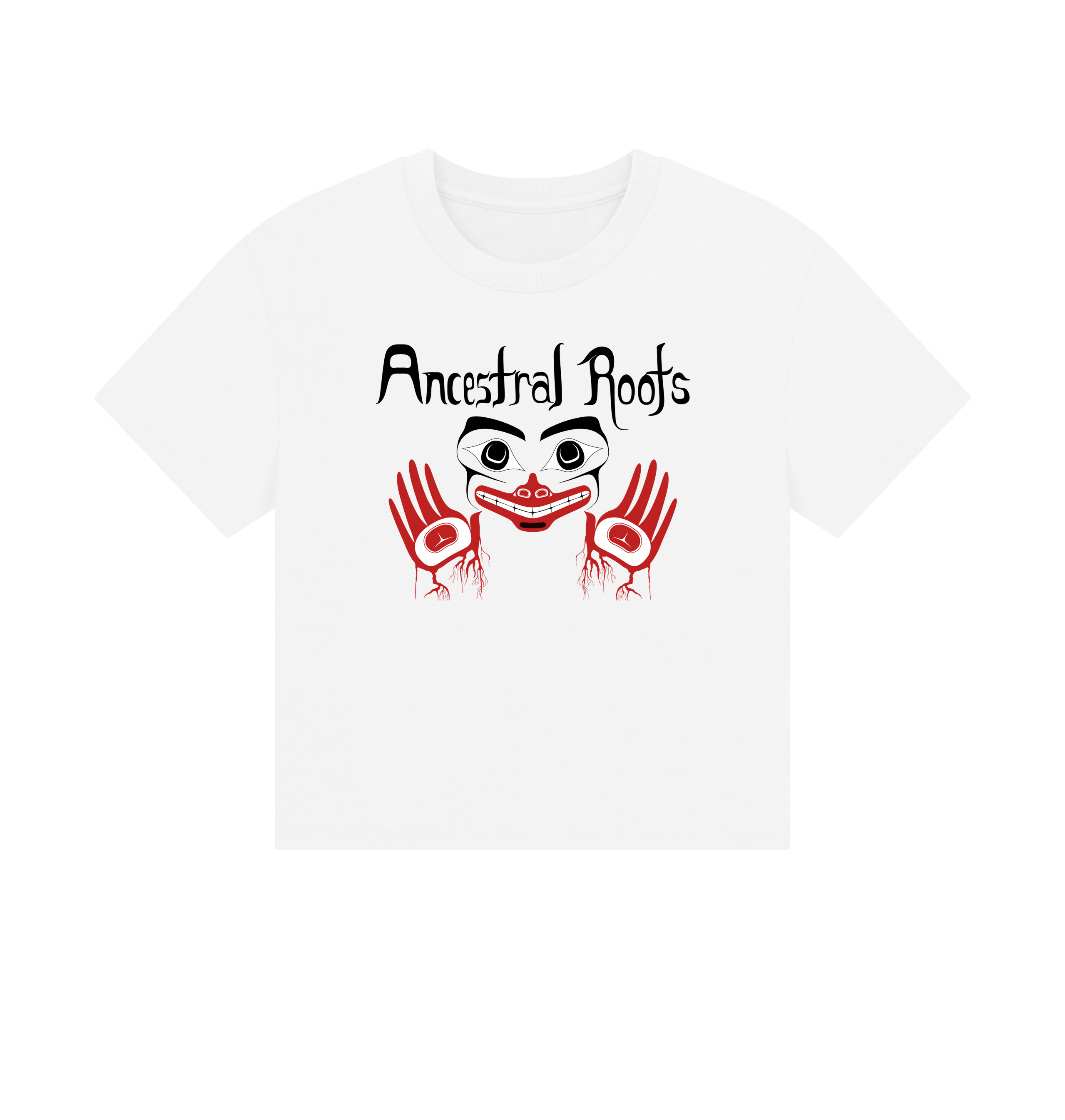 White Printed T-shirt Front