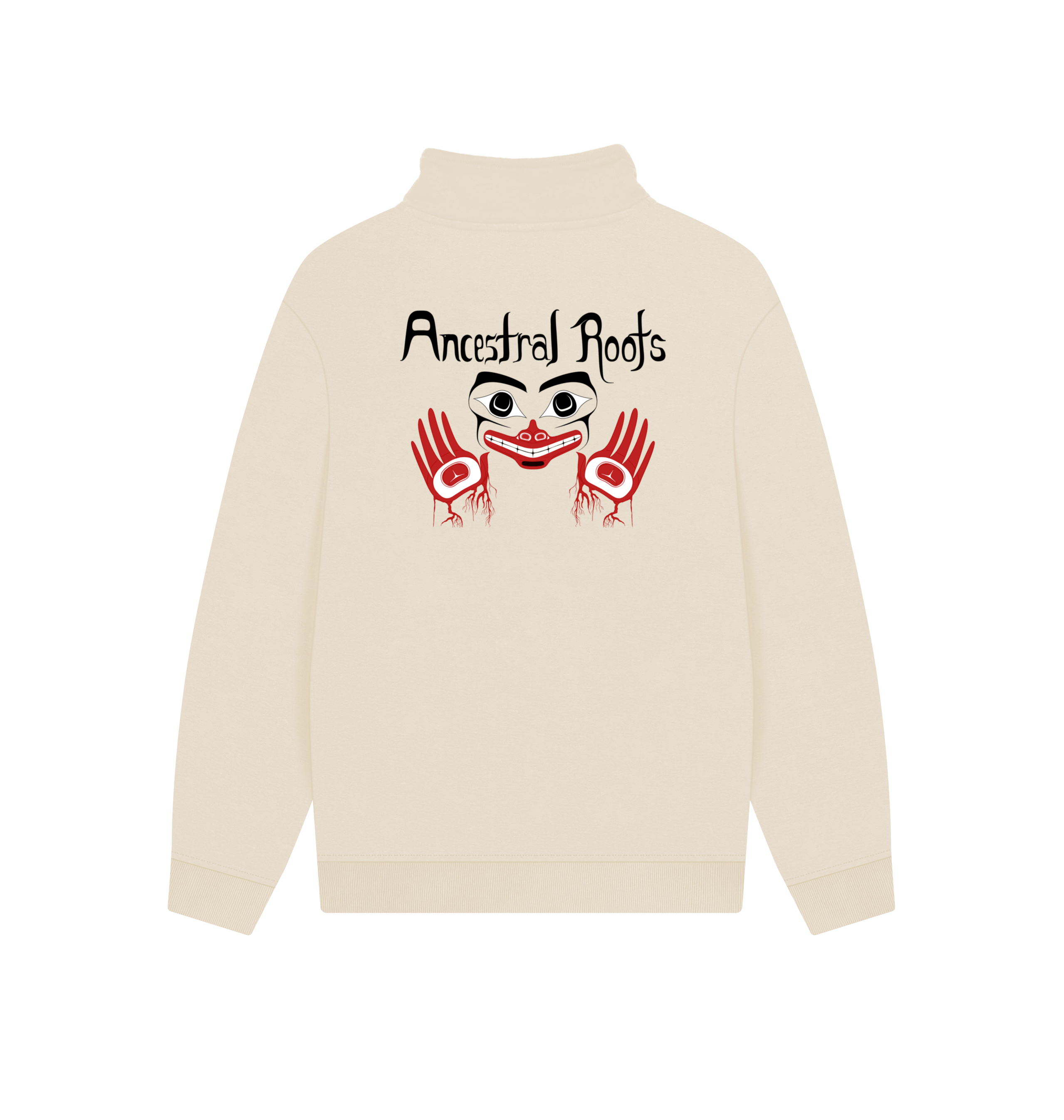 Oat Printed Sweater Back