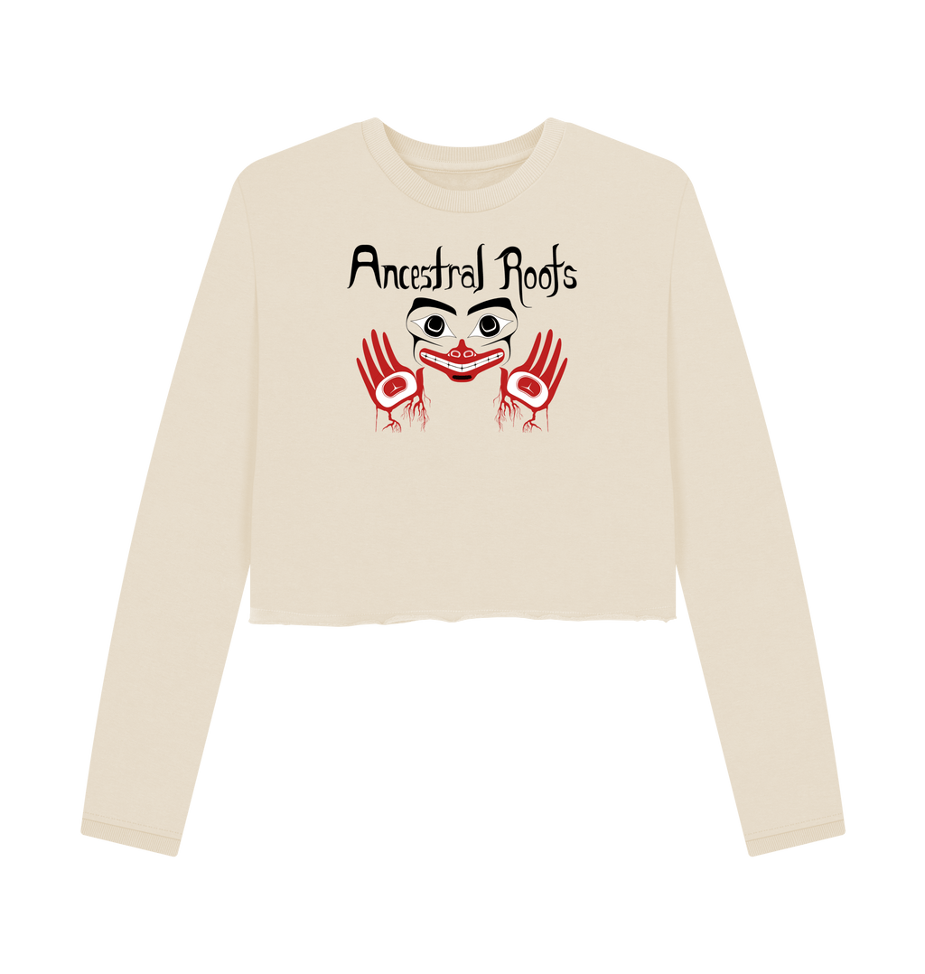 Oat Printed Boxy Jumpers Front