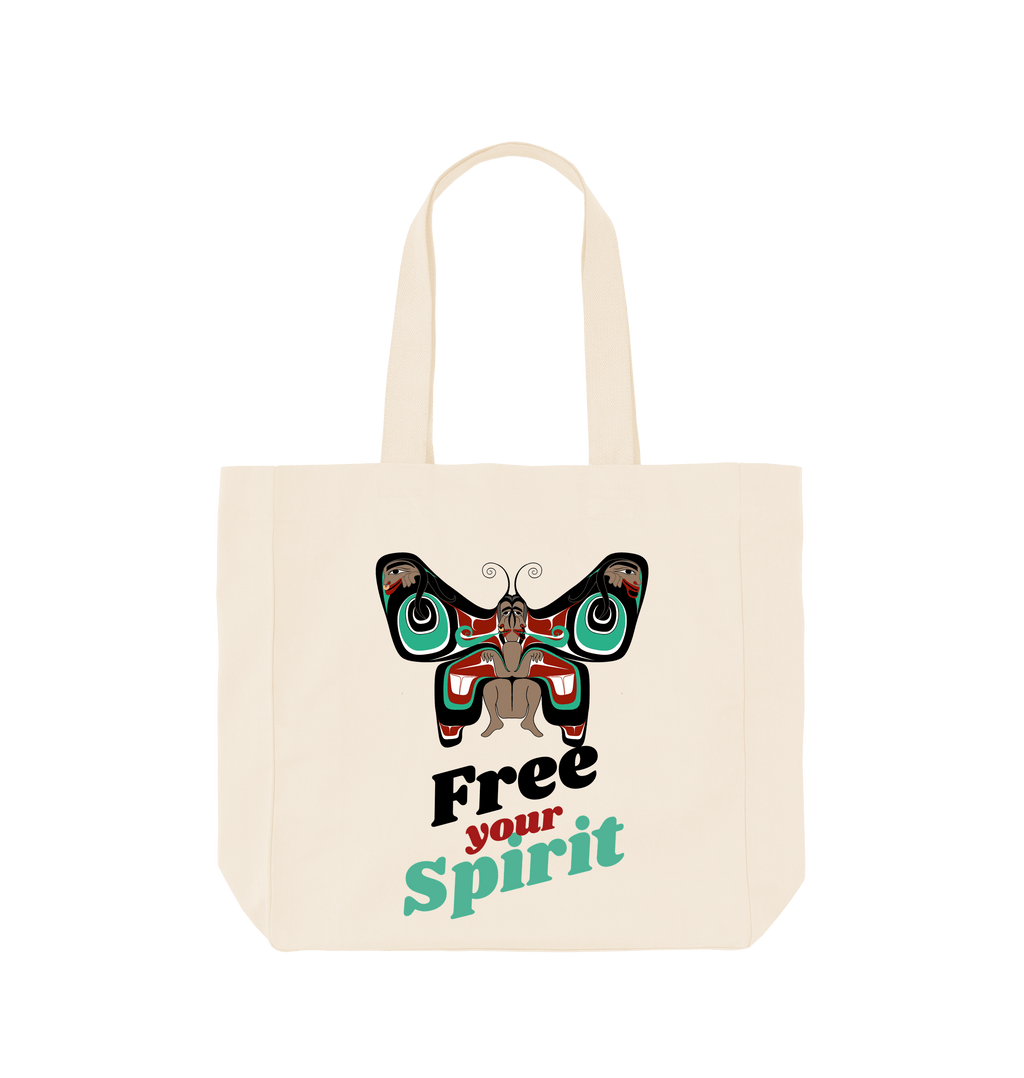 Natural Printed Bag Front