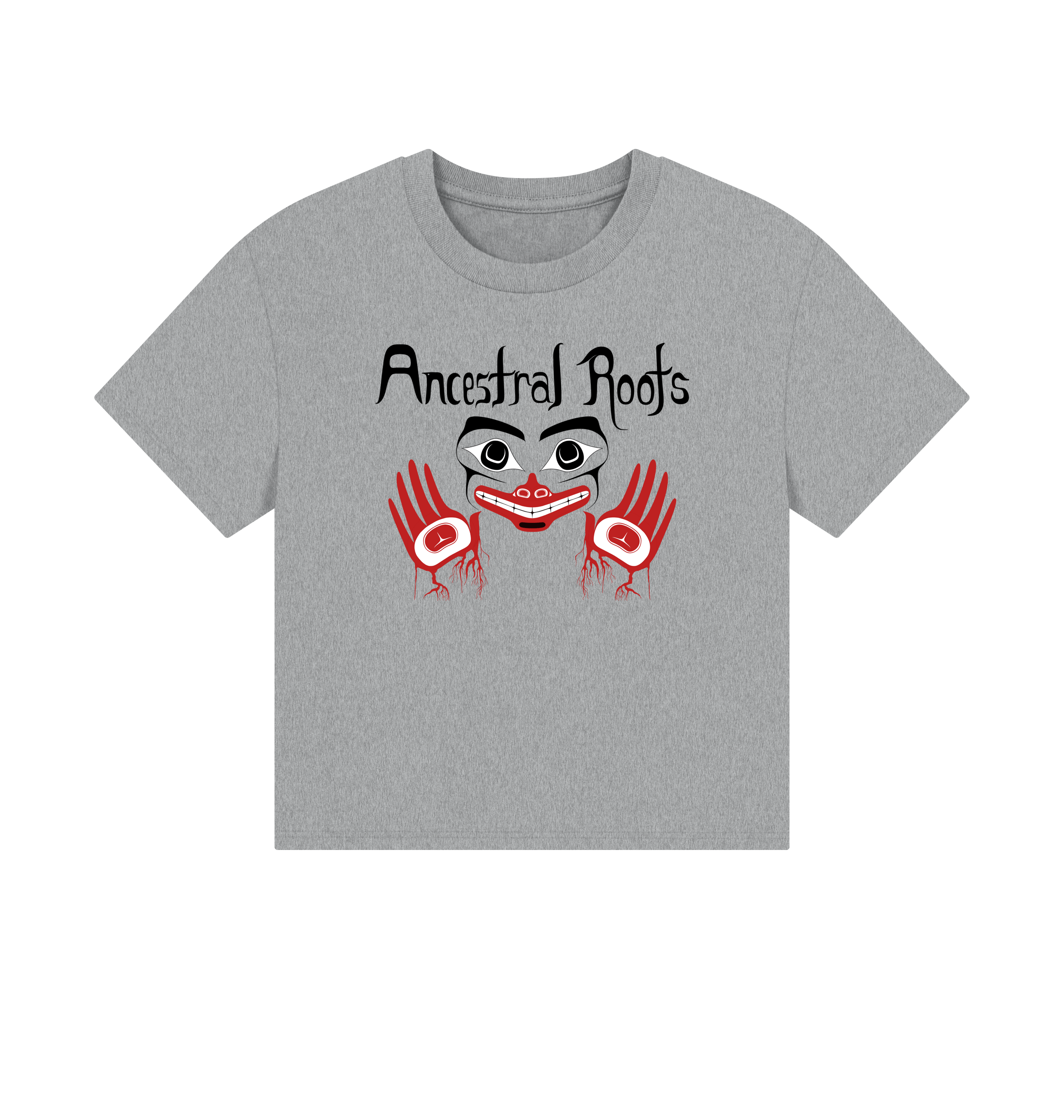 Athletic Grey Printed T-shirt Front